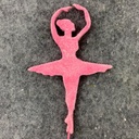 BALLERINA 6.5" X 4" W/14" PICK PINK (6/BAG)