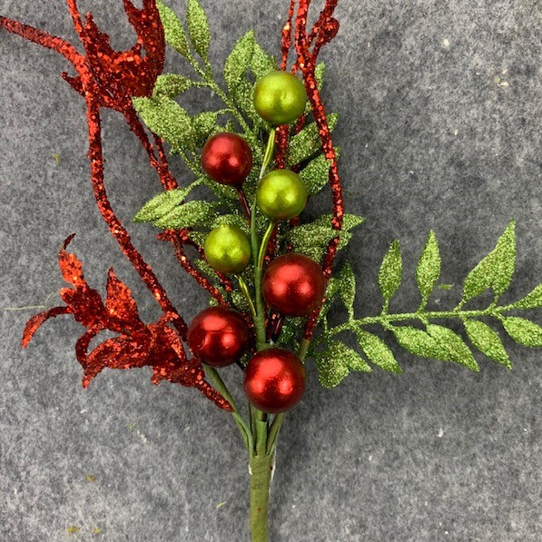 BERRY LEAF PICK 13" RED/GREEN