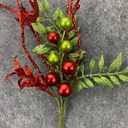BERRY LEAF PICK 13&quot; RED/GREEN