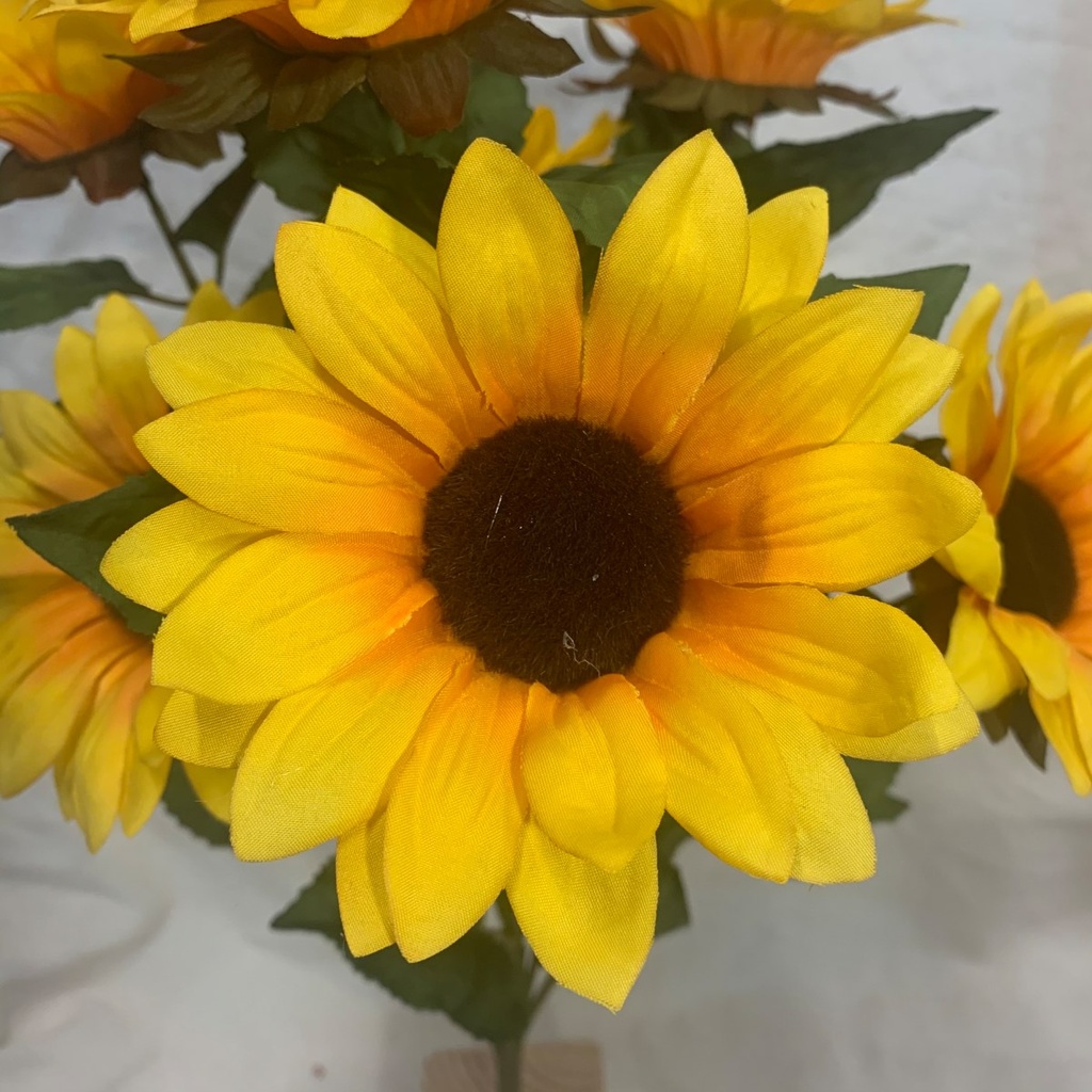 21" SUNFLOWER BUSH X7 YELLOW