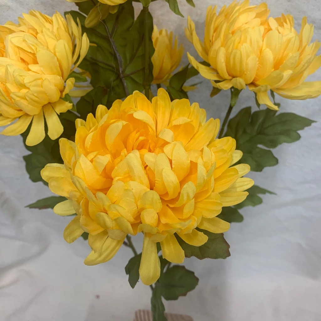 20" MUM BUSH X5 YELLOW