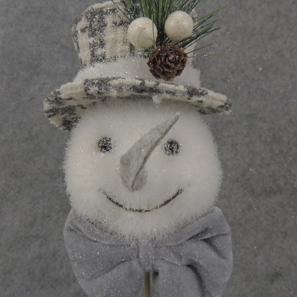 16.5&quot; SNOWMAN PICK W/ TOP HAT