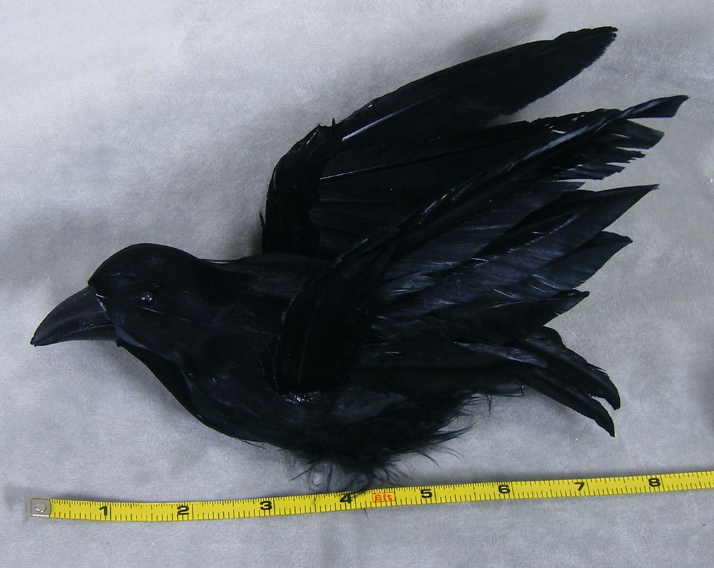 7.5&quot; FLYING CROW WITH A CLIP