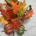 27.5" FOLIAGE SPRAY W/ BERRIES & PUMPKINS