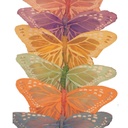 4.5&quot; BUTTERFLY (6 ASSORTED PER PACK) PASTEL MONARCHS