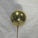 3" ORNAMENT BALL ON 18" PICK GOLD