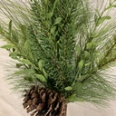 28.5" MIXED PINE/EUCALYPTUS STEM W/ CONE