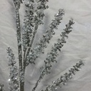 29.5&quot; GLITTER AMARANTHUS SPRAY PLATINUM