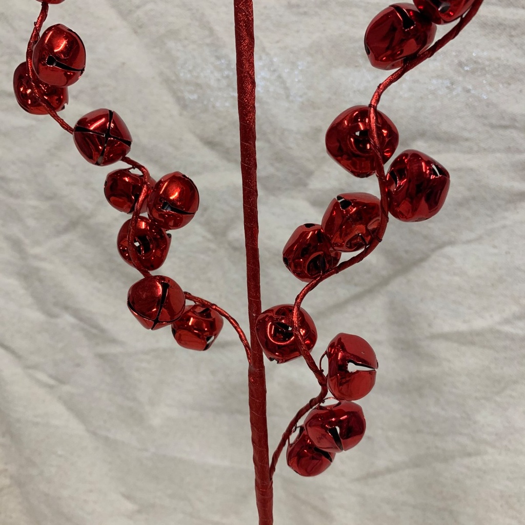 25&quot; JINGLE BELL SPRAY X3 RED