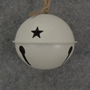 4&quot; JINGLEBELL ORNAMENT WHITE