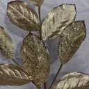 27" METALLIC MAGNOLIA LEAF SPRAY W/ FROST GOLD