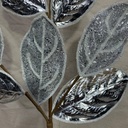 27" METALLIC MAGNOLIA LEAF SPRAY W/ FROST PLATINUM