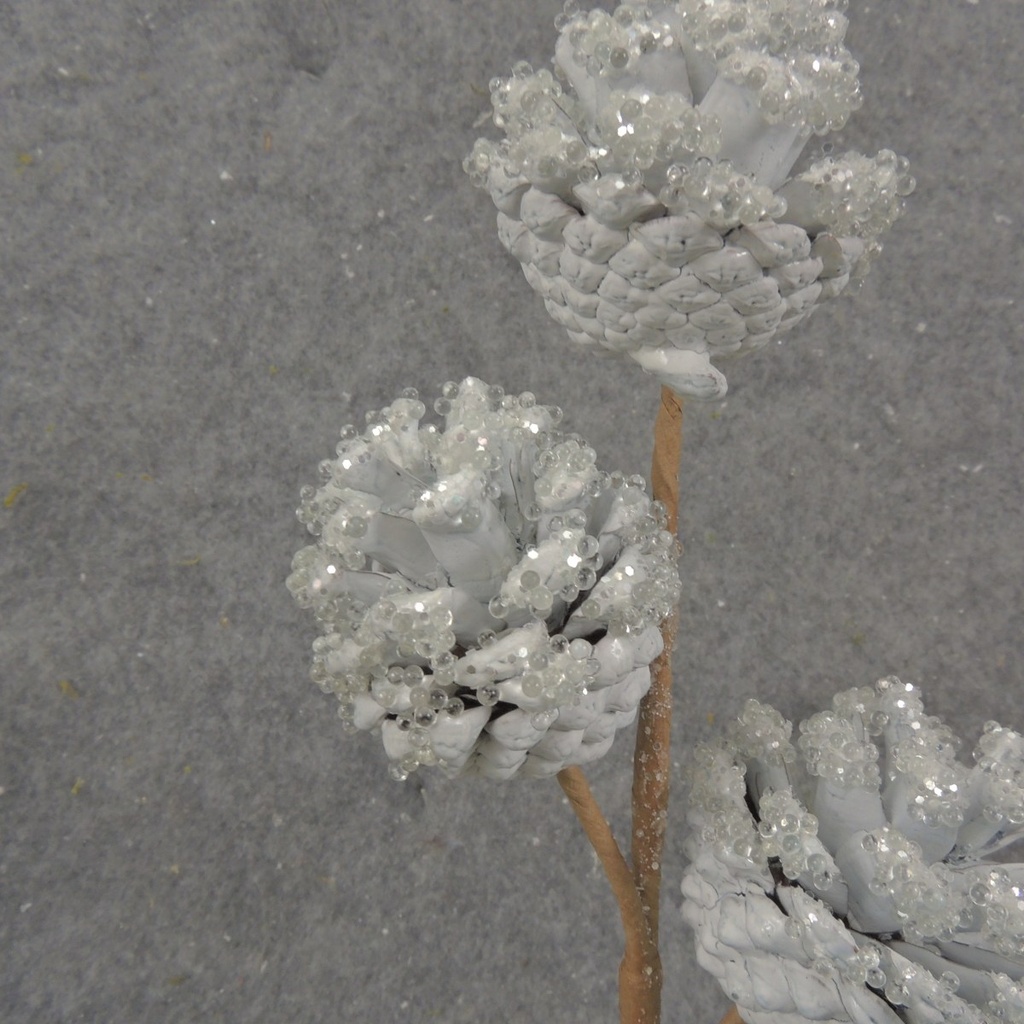 13" PINECONE PICK X3 W/ ICE BLUE