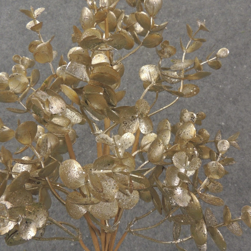 21" METALLIC EUCALYPTUS SPRAY GOLD