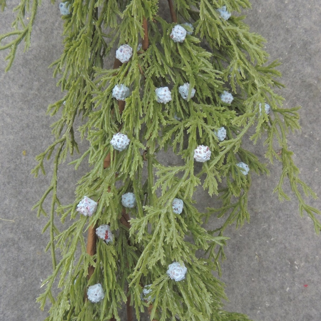 5' JUNIPER GARLAND W/ BERRIES