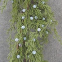 5' JUNIPER GARLAND W/ BERRIES