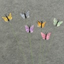 BUTTERFLY 2.5" ON/16" HARD WIRE PASTEL