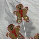 27.5&quot; GINGERBREAD MAN SPRAY X3 FROSTED