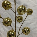 27&quot; ORNAMENT BALL SPRAY W/ ICE GOLD