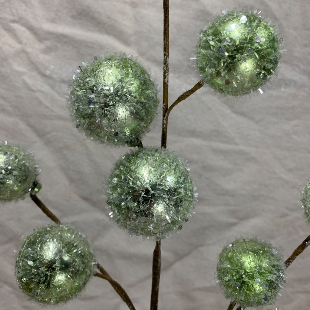 27" FROSTED ORNAMENT BALL SPRAY MINT