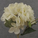 18" HYDRANGEA STEM CREAM/WHITE