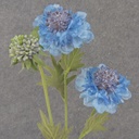 24&quot; SEEDED CORNFLOWER STEM X3 BLUE
