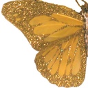 BUTTERFLY 4.5&quot; GOLD W/GLITTER
