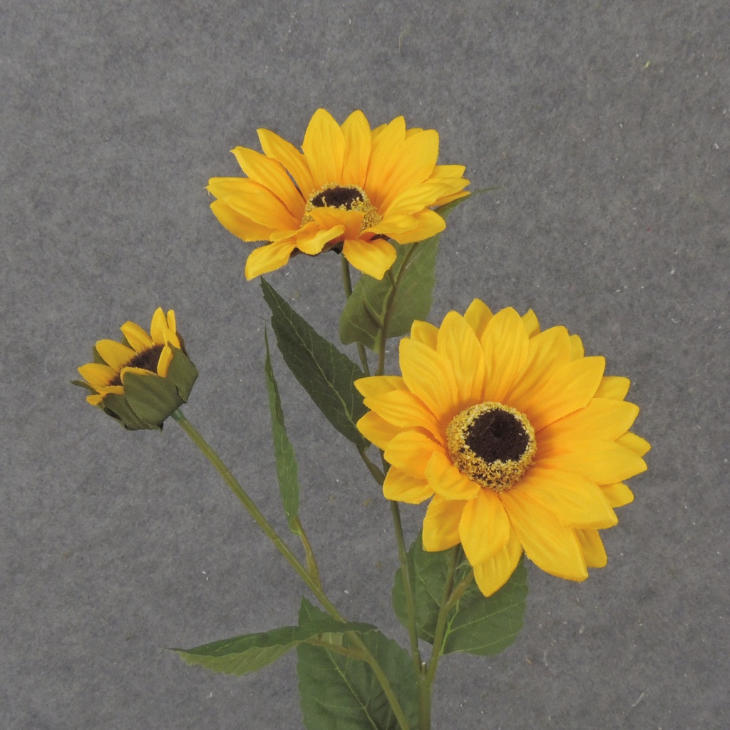 25" SUNFLOWER STEM X3