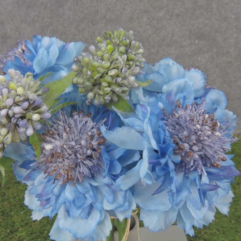 8.5&quot; SEEDED CORNFLOWER BUNDLE BLUE