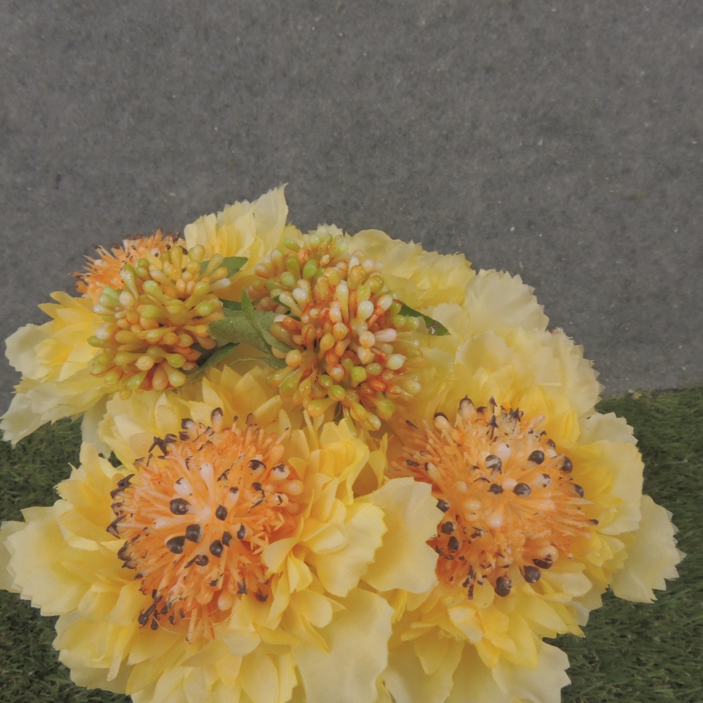 8.5" SEEDED CORNFLOWER BUNDLE YELLOW