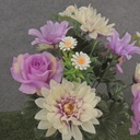 21" DAHLIA/ROSE/DAISY BUSH X14 LAVENDER