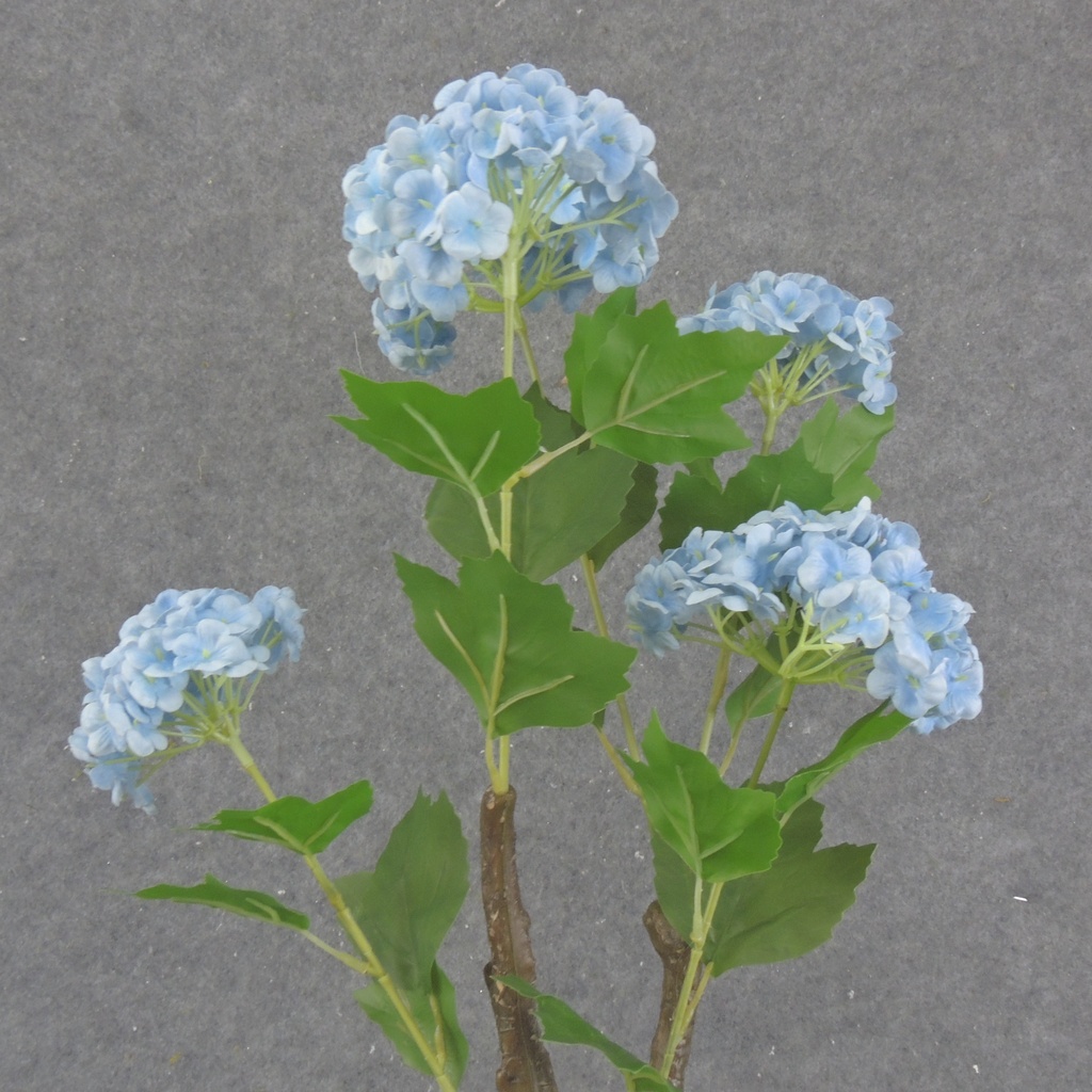 31.5" SNOWBALL HYDRANGEA BRANCH X5 BLUE