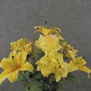 21" LILY/HYDRANGEA/ROSE BUSH X13 YELLOW