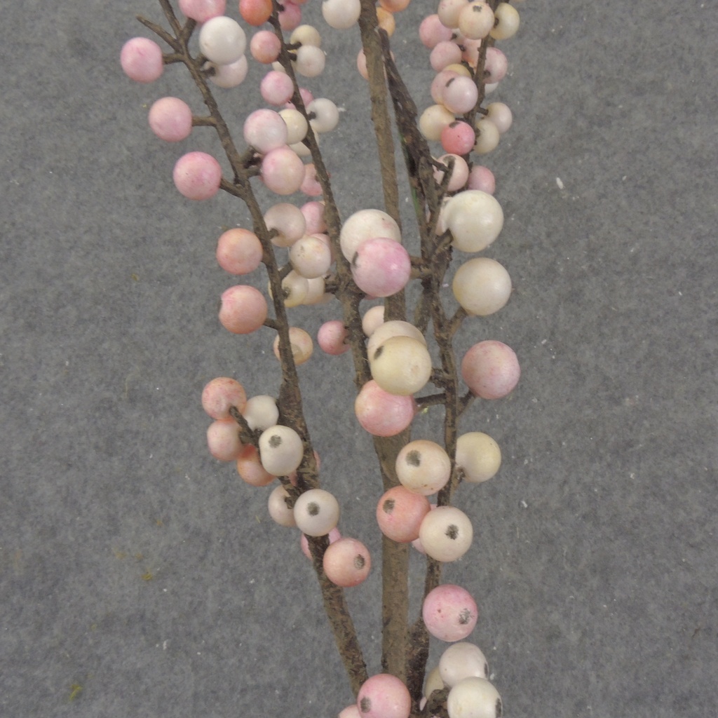 39.5&quot; BERRY TWIG SPRAY CREAM/PINK