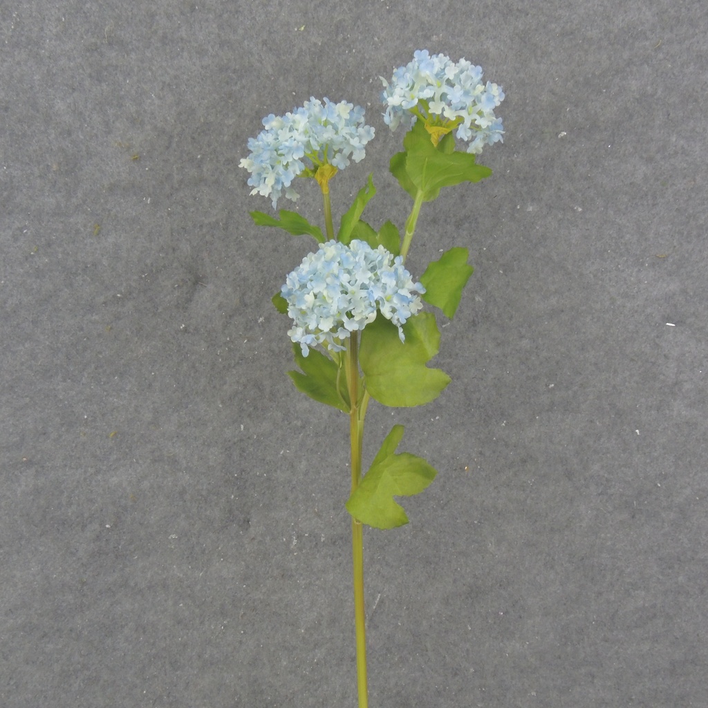23.5&quot; MINI SNOWBALL HYDRANGEA STEM X3 BLUE