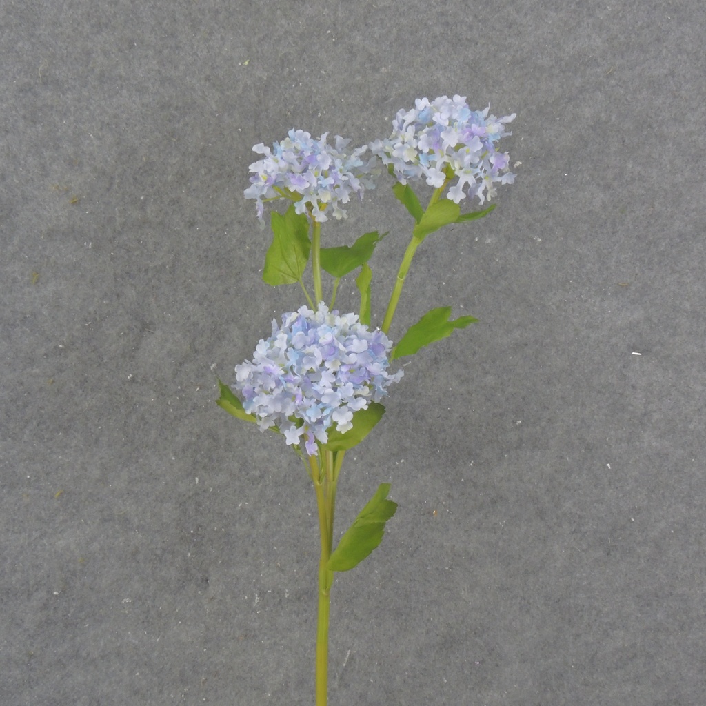 23.5&quot; MINI SNOWBALL HYDRANGEA STEM X3 BLUE/LAVENDER