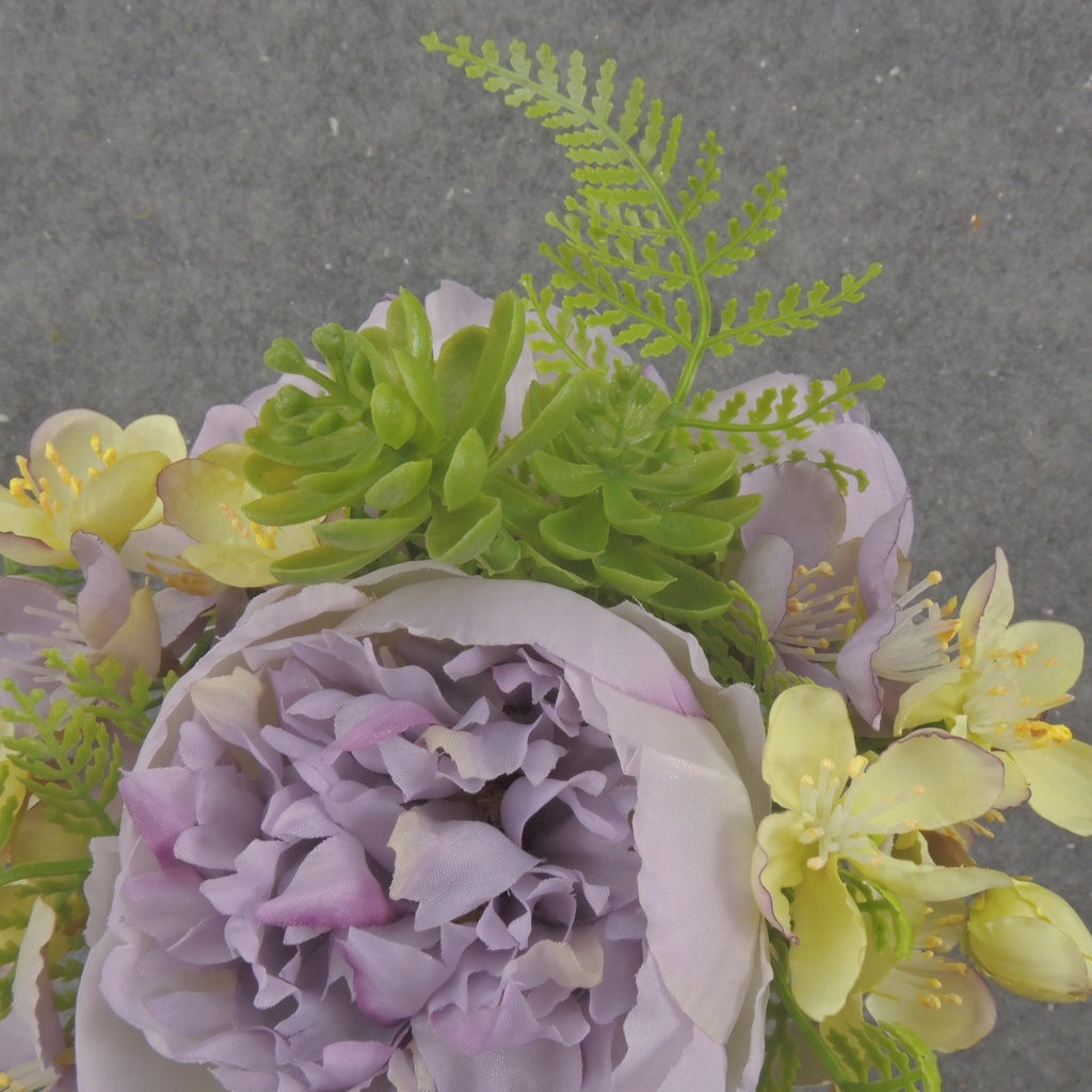 11" PEONY/HYDRANGEA BOUQUET X6 LAVENDER