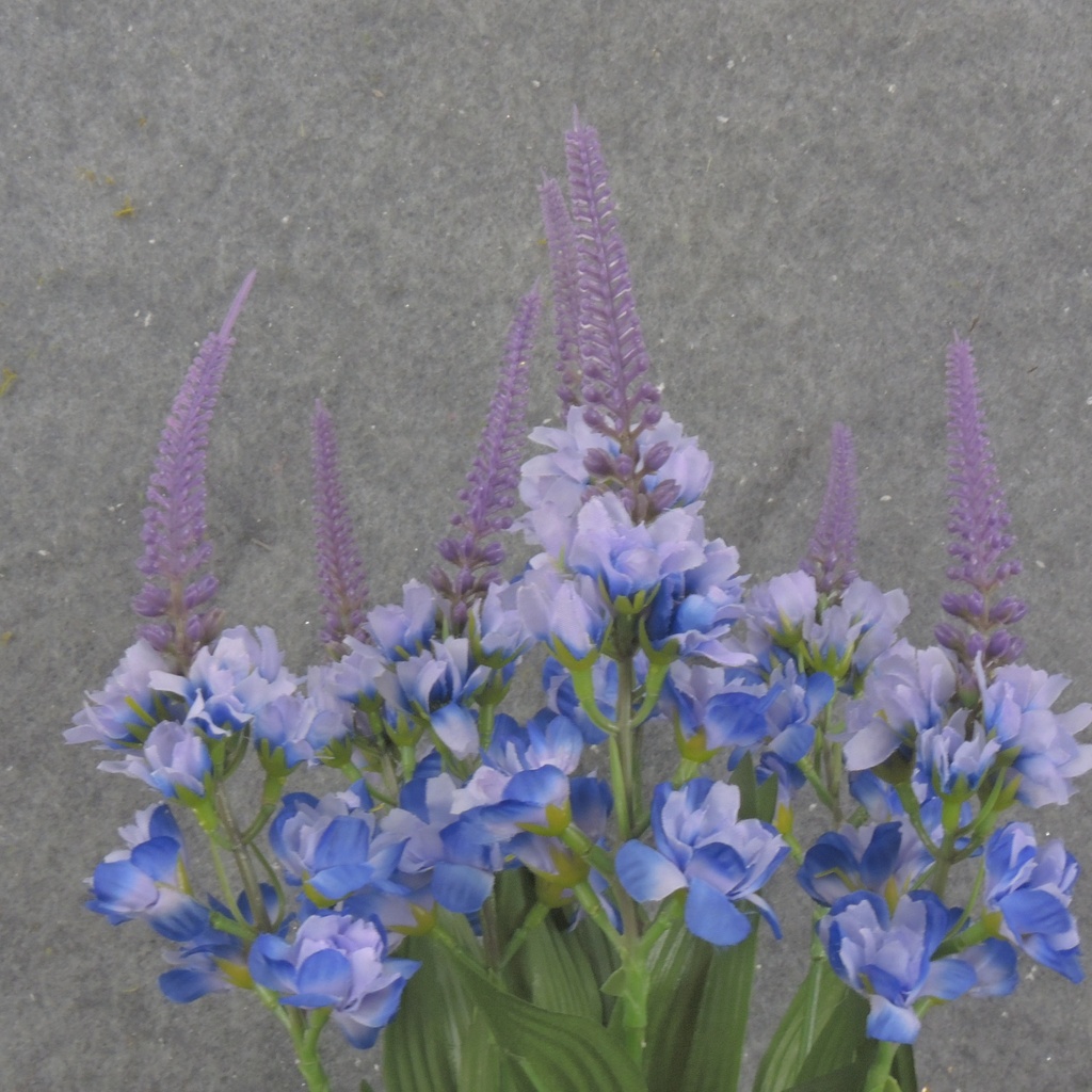 20&quot; SPIKE FLOWER BUSH X7 BLUE/LAVENDER