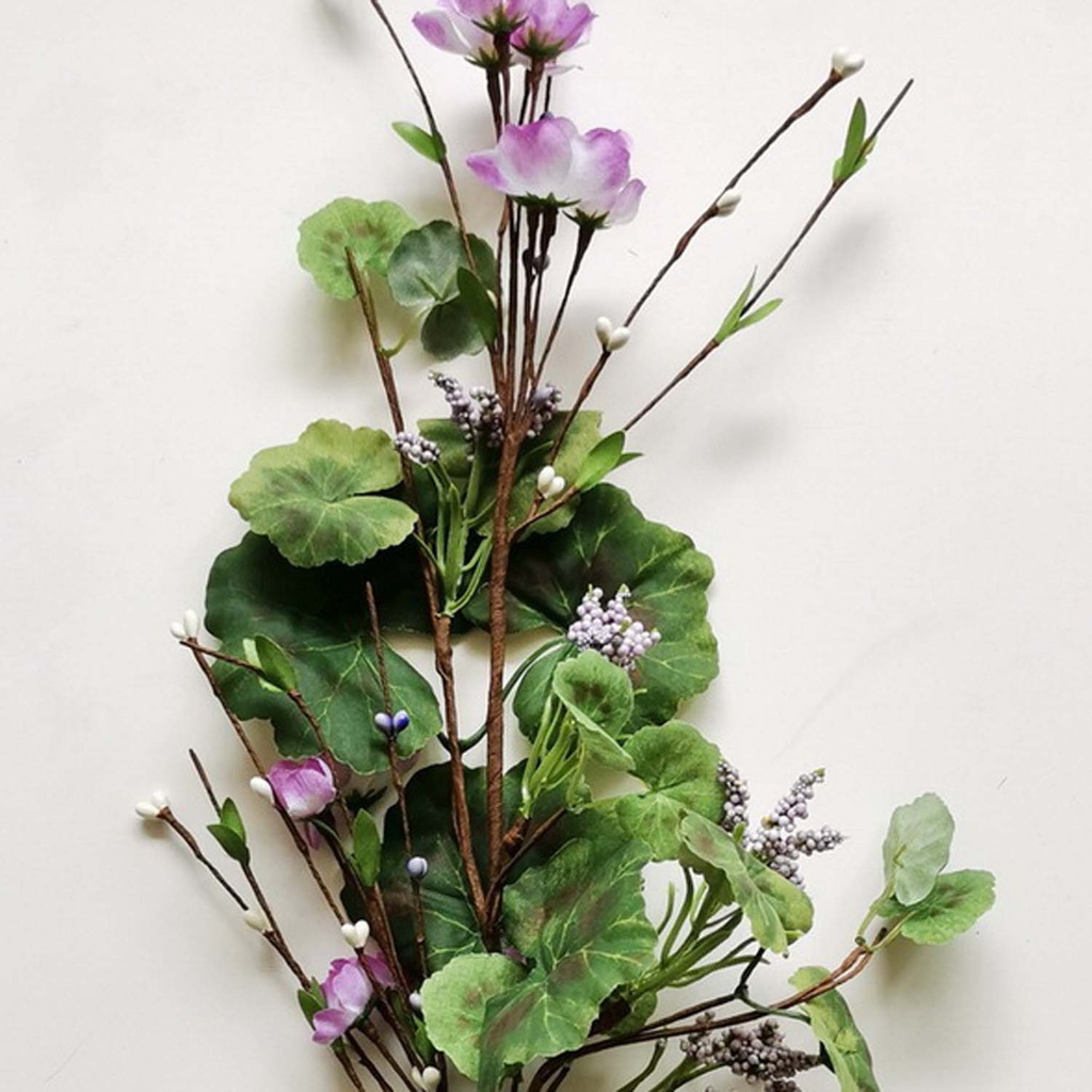 30" GERANIUM & BERRY SPRAY PURPLE