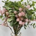 14" EUCALYPTUS & MINI BUR BUNDLE PINK