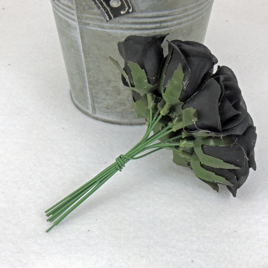 ROSE SWEETHEART PICK  BLACK (1 DZ/POLY BAG)