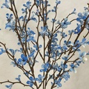 PLUM CROSS BUSH 22"  LIGHT BLUE 