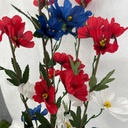 24.5" COSMOS BUSH X5  RED/WHITE/BLUE