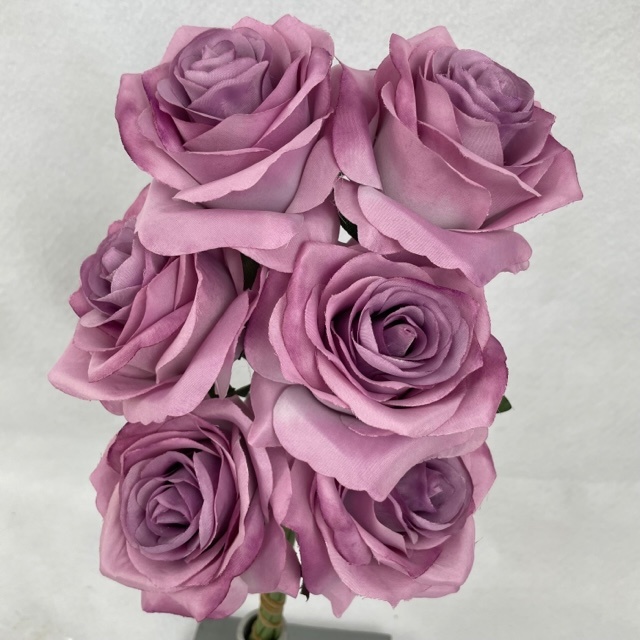 OPEN ROSE BUNDLE X6 LAVENDER