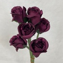 ROSE BUD BUNDLE X6 BURGUNDY