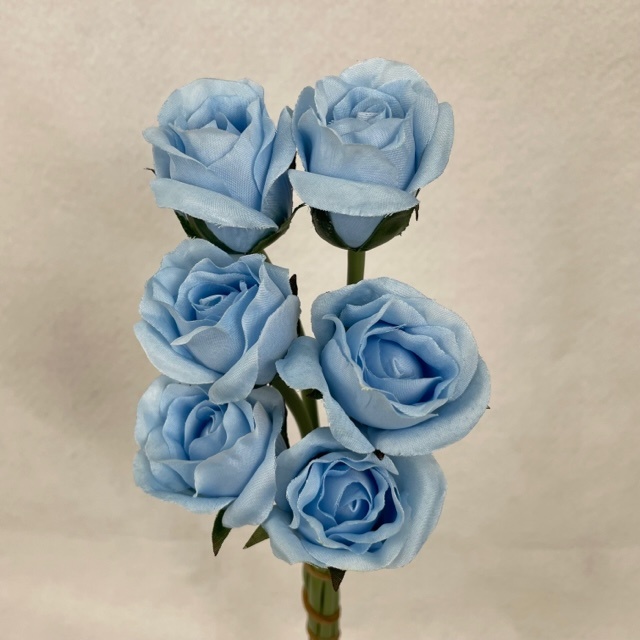 ROSE BUD BUNDLE X6 LT. BLUE