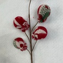 12" RED AND GREEN SWEATER BALL PICK