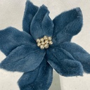 13" POINSETTIA PICK BLUE (9"dia)