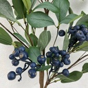 28" LEAF BUSH W/BLUE BERRIES