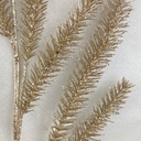 32" GLITTER FOXTAIL FERN SPRAY CHAMPAGNE